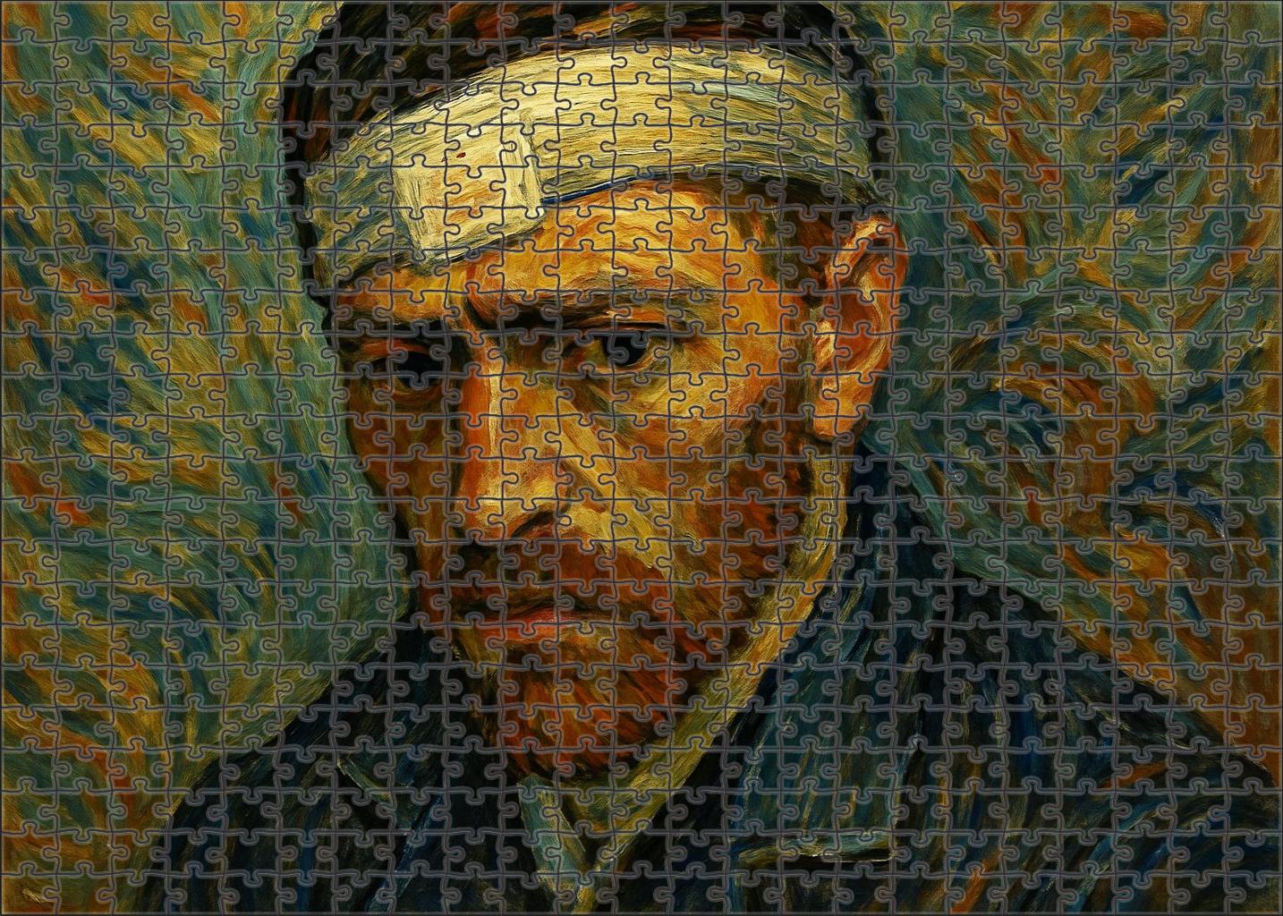 Self-portrait With Bandaged Ear Puzzle For Kids