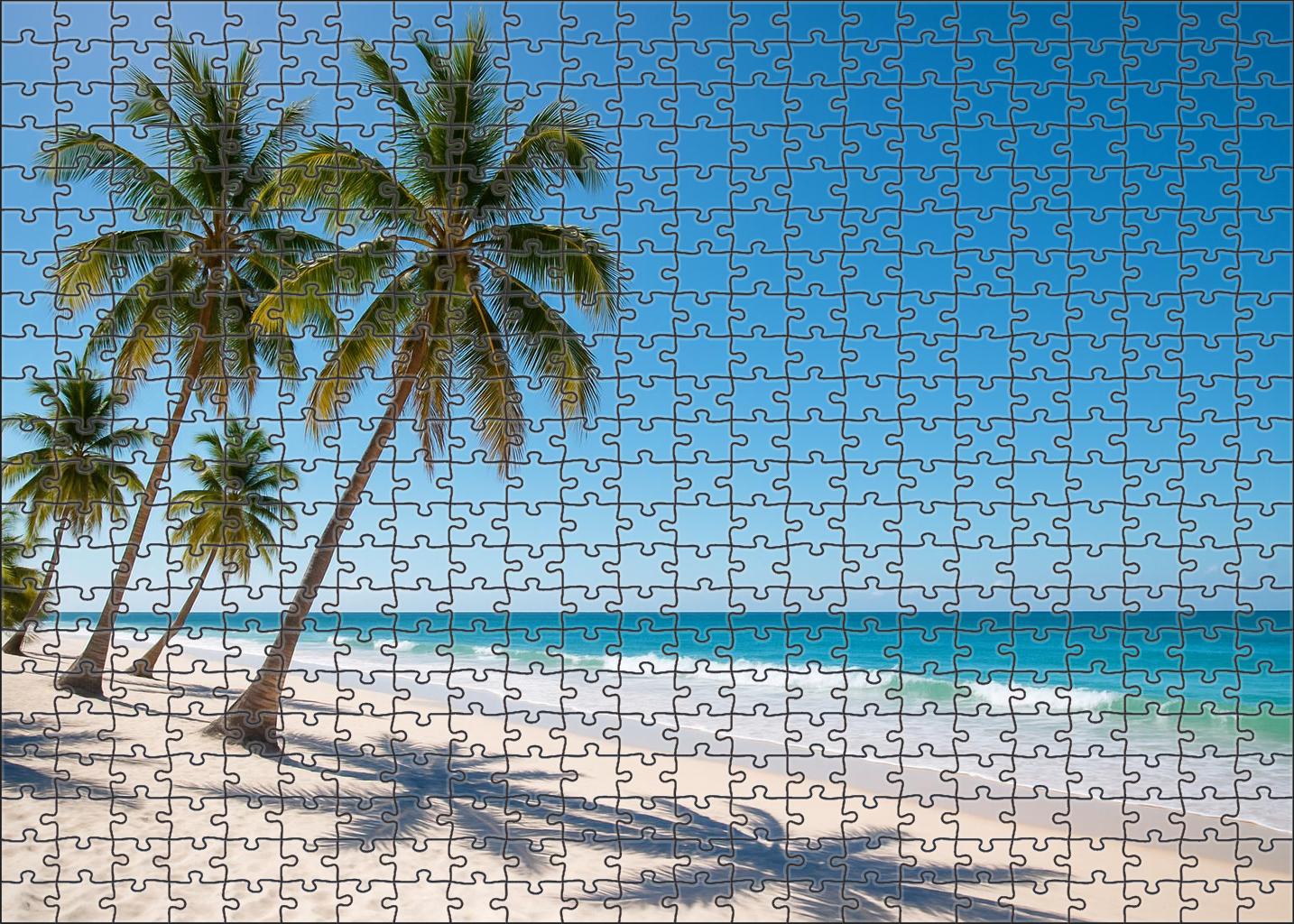 Sunlit Palm Strand 100 Piece Puzzle