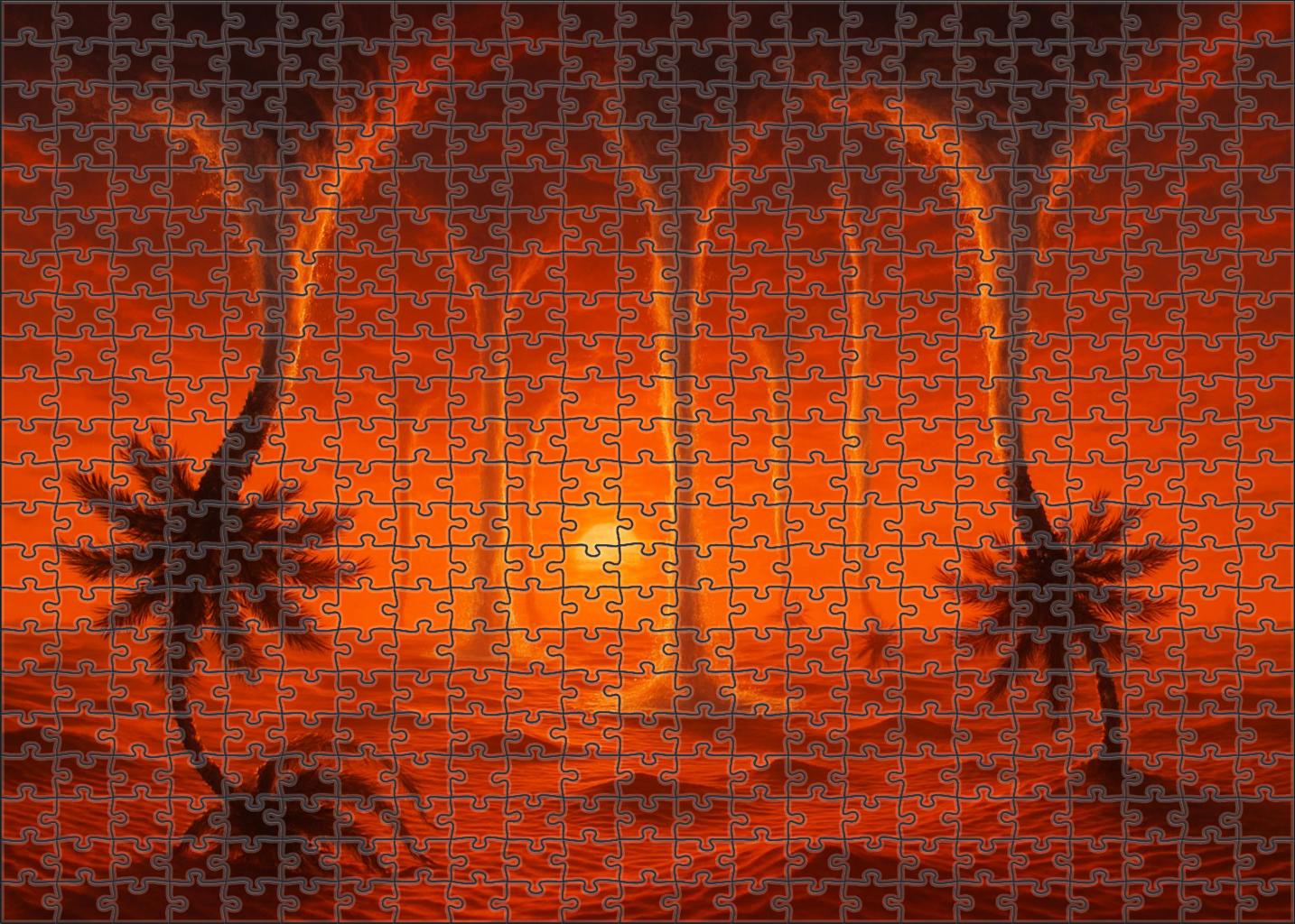 The Inverted Desert Oasis Large Format Puzzle