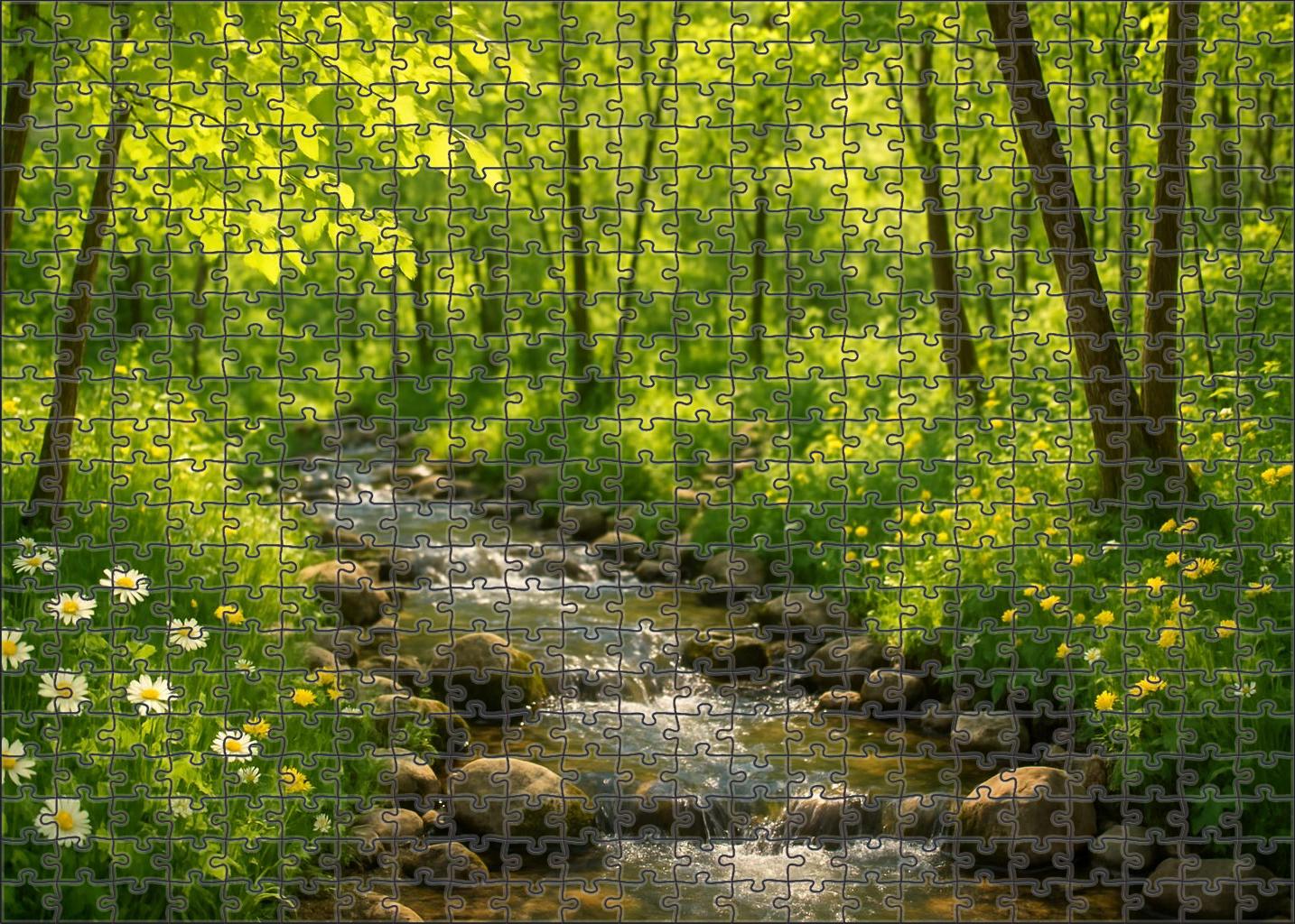 Crystal Stream Copse Easy Puzzles