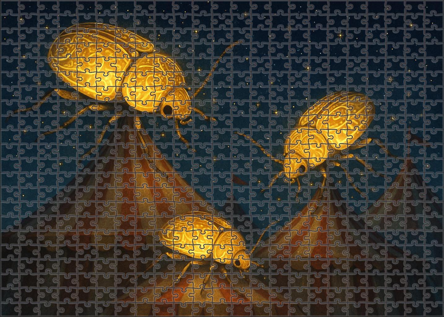 The Night Circus Of Lantern Beetles Easy Puzzles