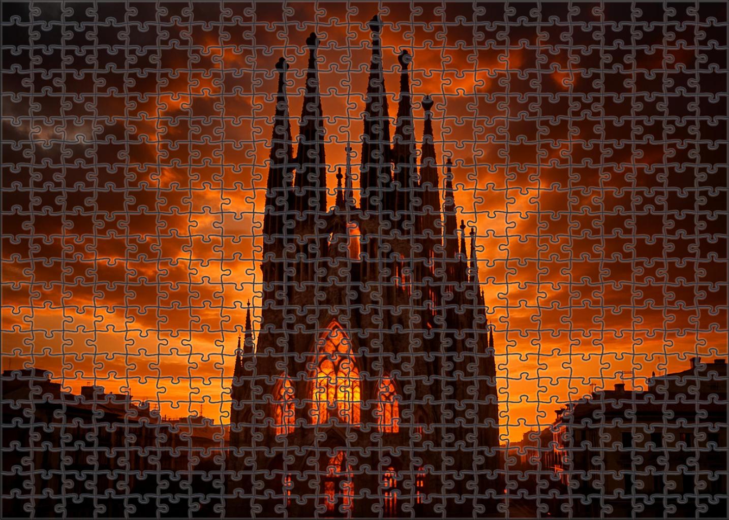 Sagrada Famlia Barcelona Spain Acknowledged By 7205 Globally As Antoni Gauds Masterpiece Puzzle Fun