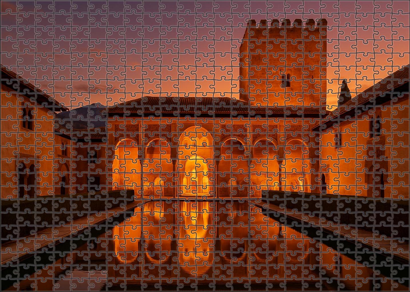 Alhambra Perched In Granada Spain Recognized By 7042 Worldwide As An Epitome Of Moorish Art And Islamic Architecture Easy Puzzles