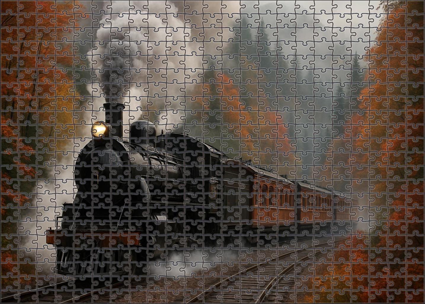 Heritage Steam-powered Mountain Cog Railway 500 Piece Puzzle