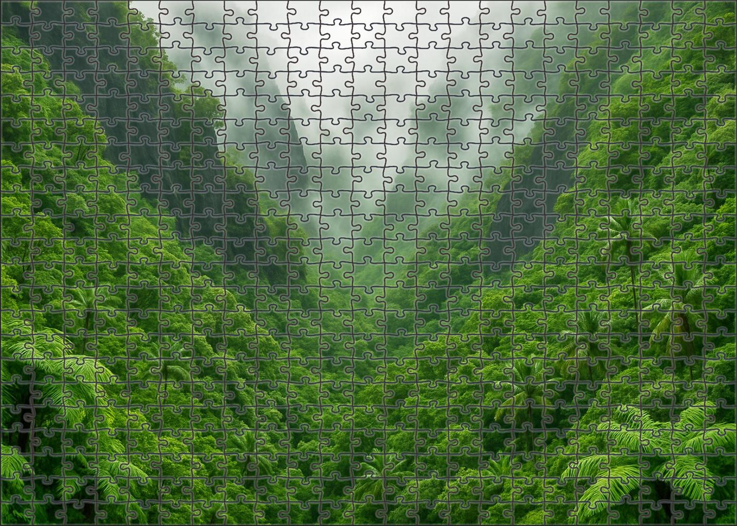 Verdant Volcanic Slopes Puzzle Collection