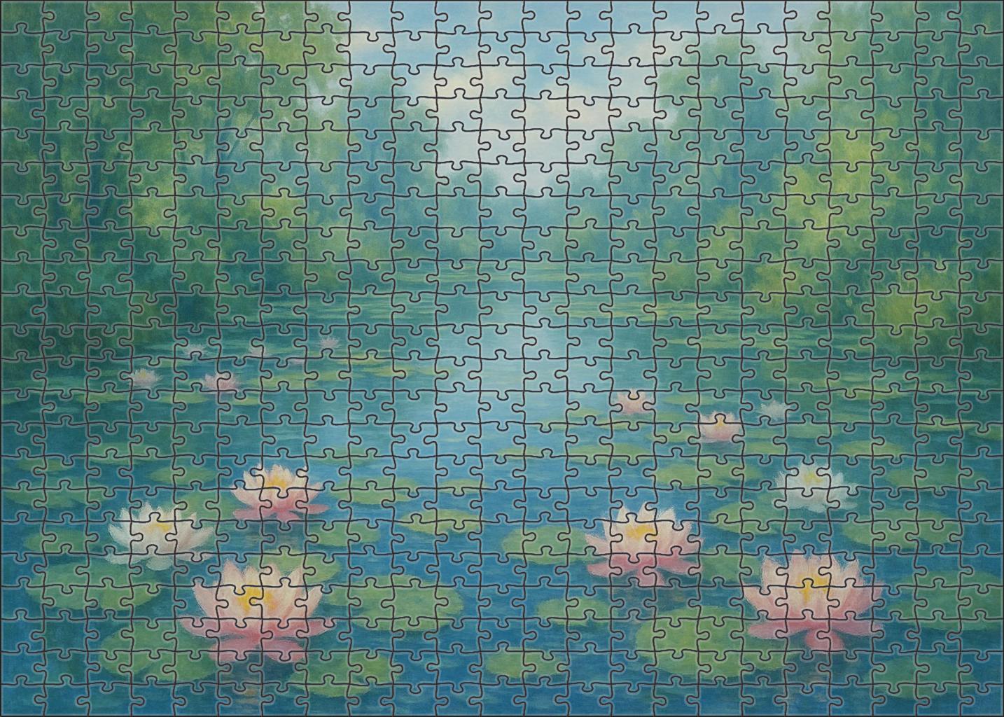 Water Lilies 20 Piece Puzzle