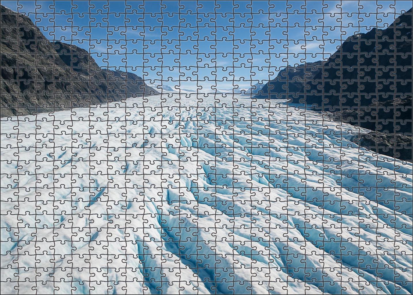Silver Icefield Plateau Custom Jigsaw Puzzle
