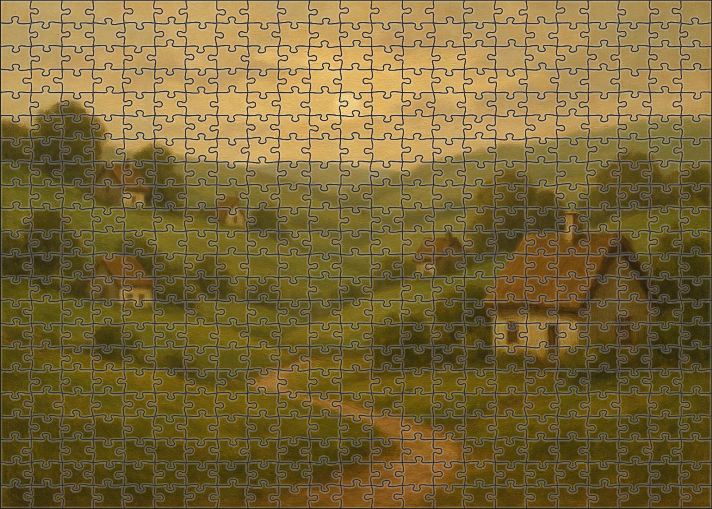 The Tranquil Village Large Format Puzzle