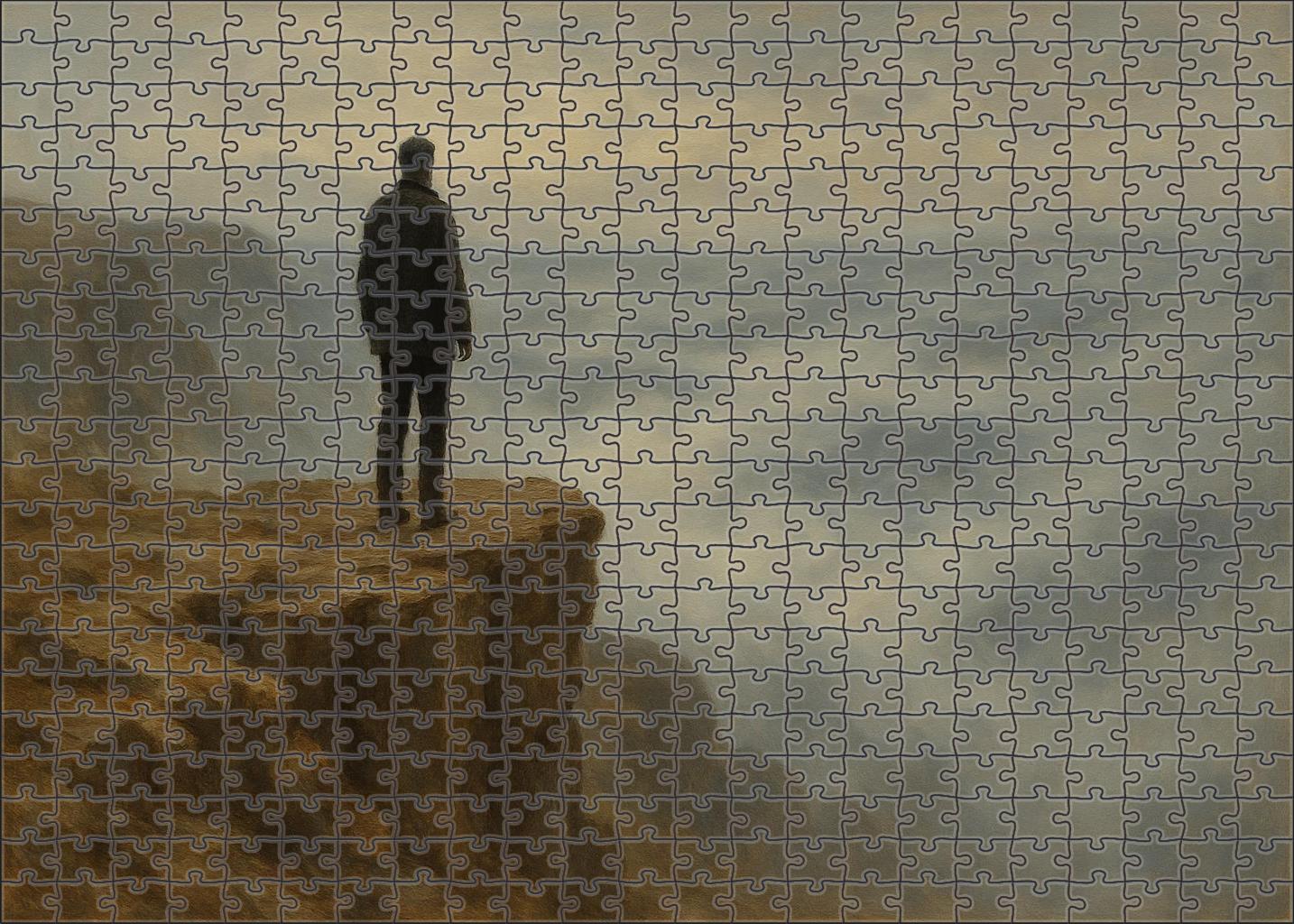 The Wanderer Above The Sea Of Fog Mini Puzzle