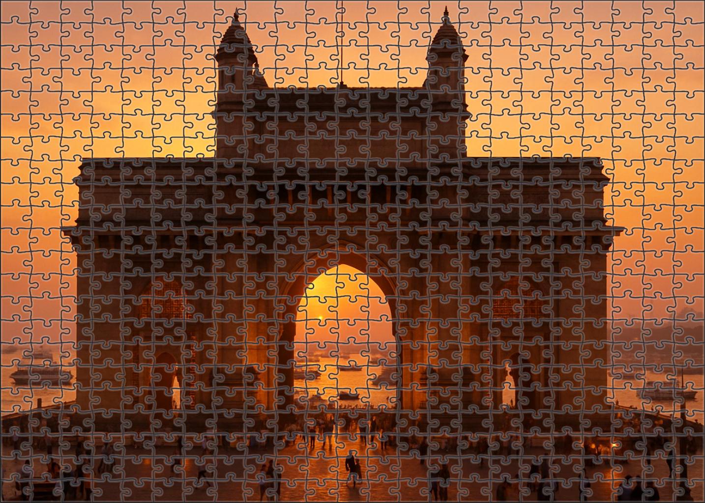 Gateway Of India Mumbai India Recognized By 7098 As A Colonial Era Monument And Landmark Custom Jigsaw Puzzle