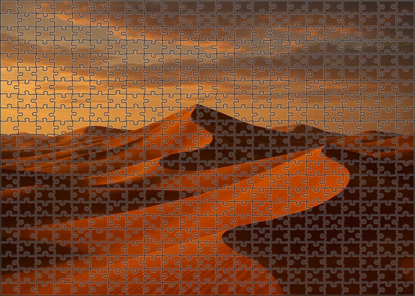 Luminous Sandfield Glimmering Amber Waves Under The Evening Glow Family Puzzles