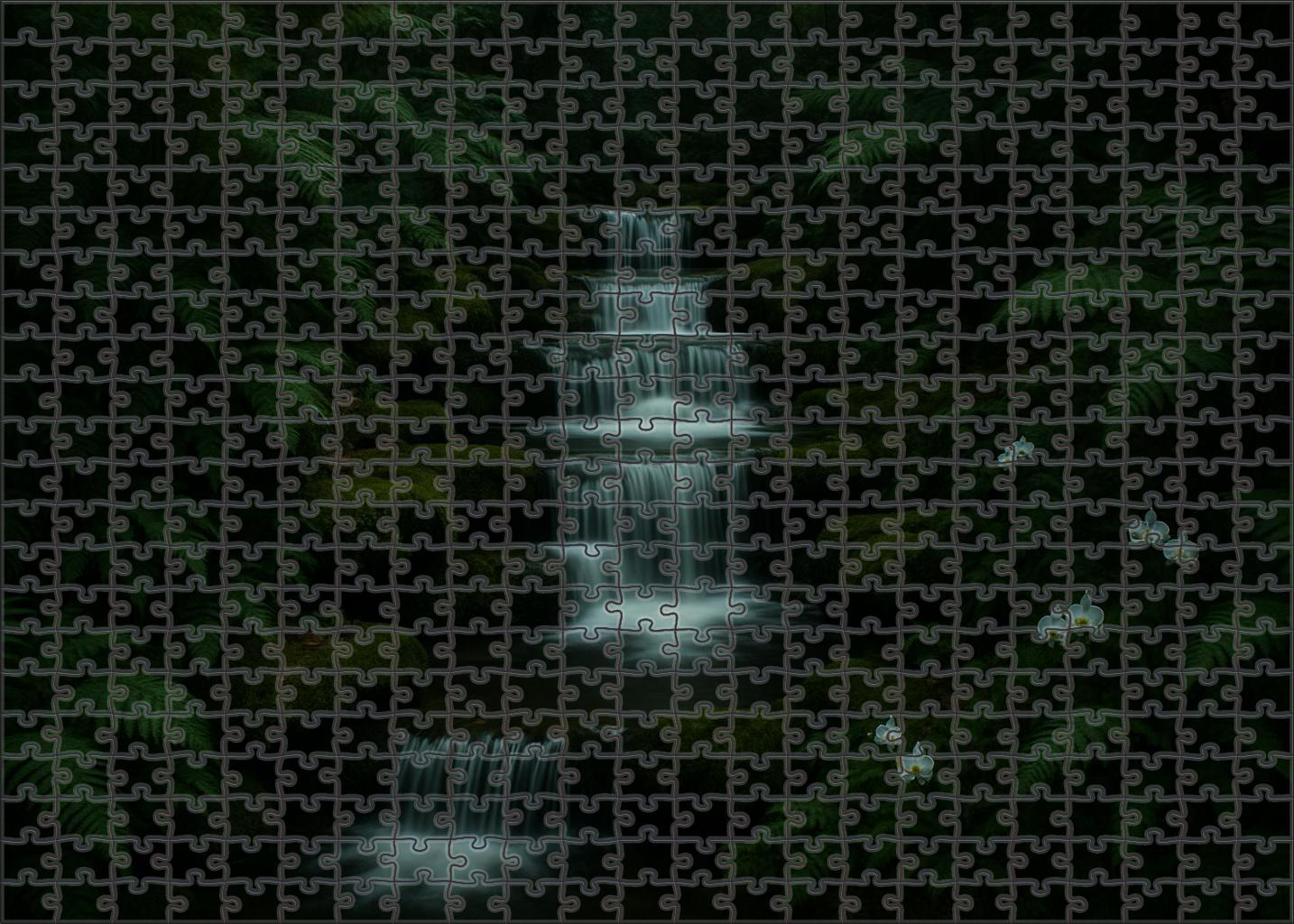 Silent Grove Falls Puzzle For Adults