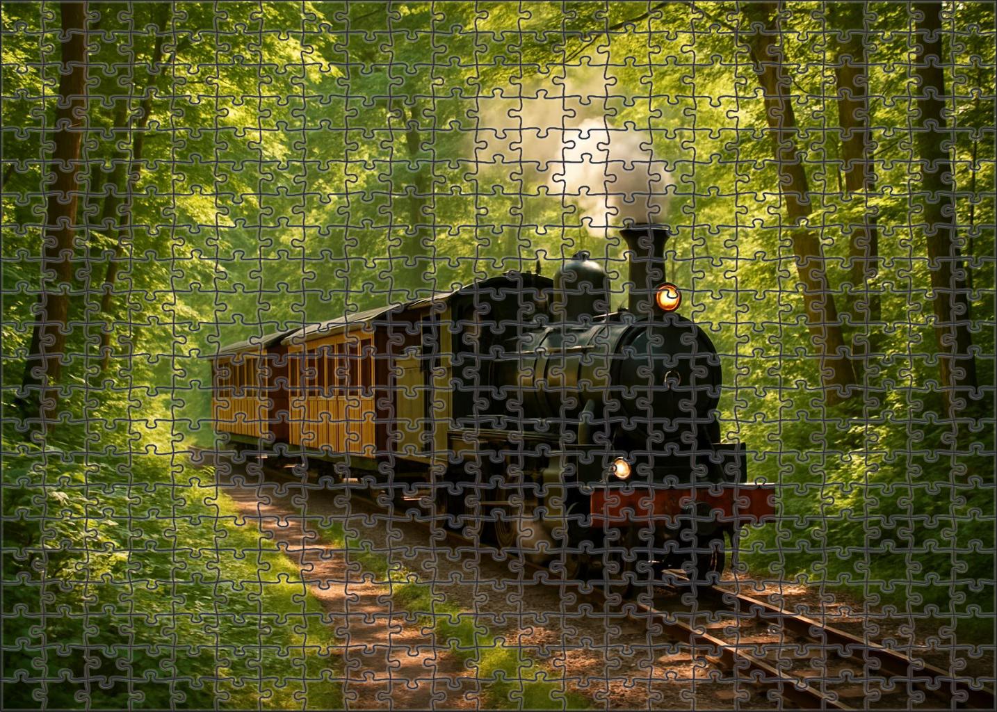 Rustic Narrow Gauge Steam 300 Piece Puzzle