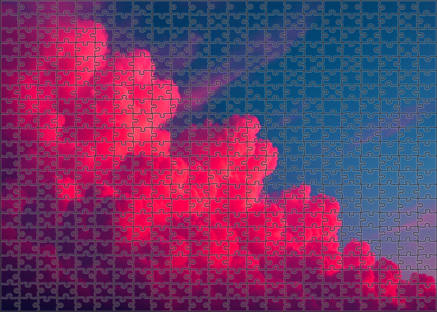 Fuchsia Cloud Cascade 50 Piece Puzzle