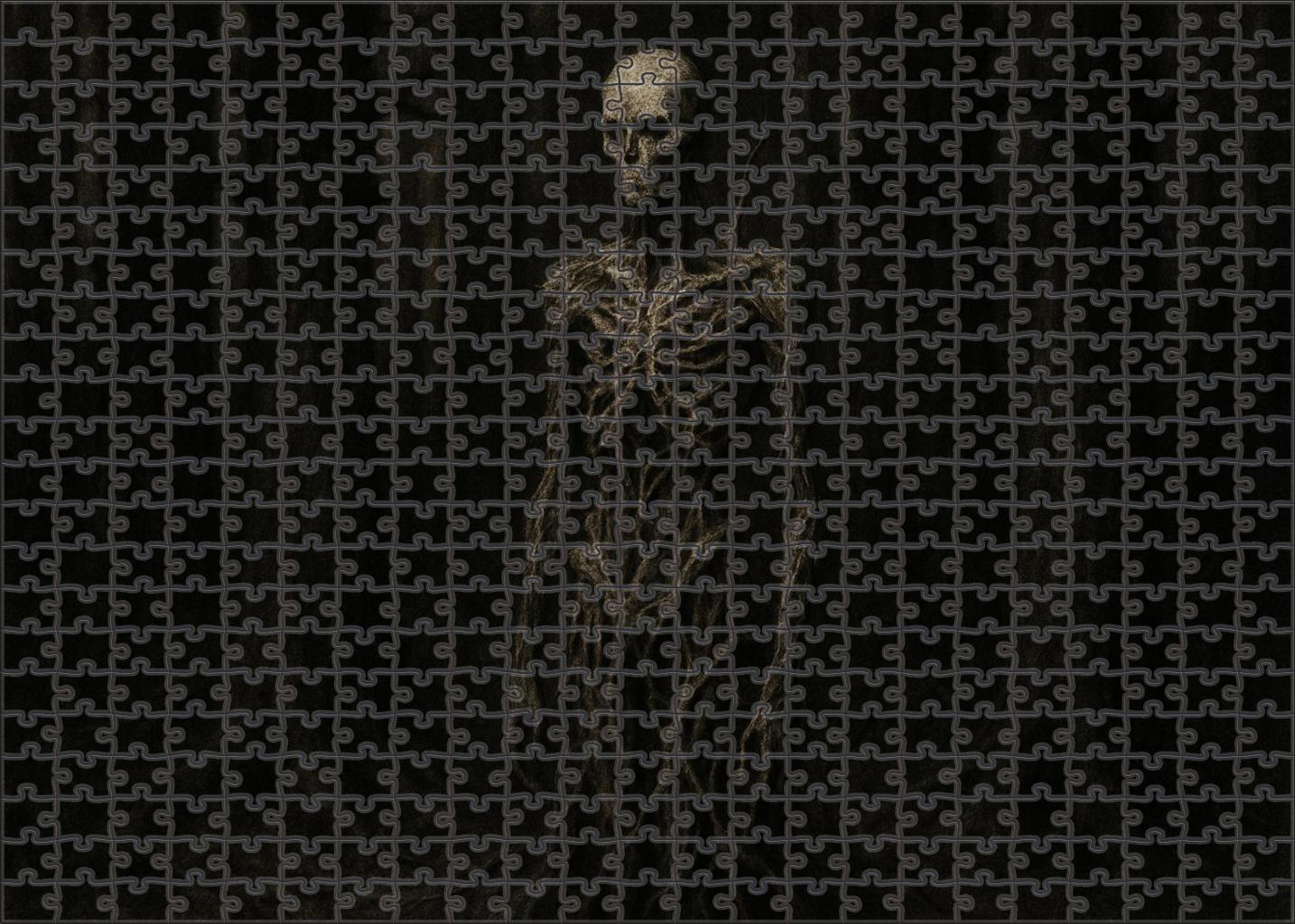 Marrowroot Wendigo Gaunt Forest Spirit With Hollow Bone Growths Large Format Puzzle