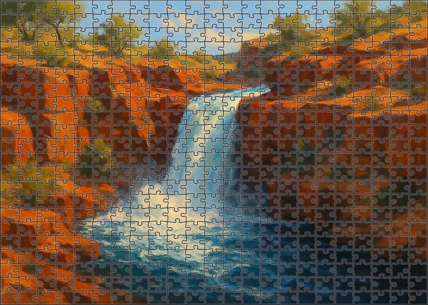Crimson Ember Plunge 300 Piece Puzzle