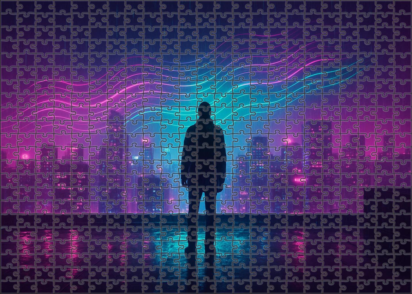 Synth-pop Nightscape Dreamy Electronic Music With Urban Chic Puzzle Fun