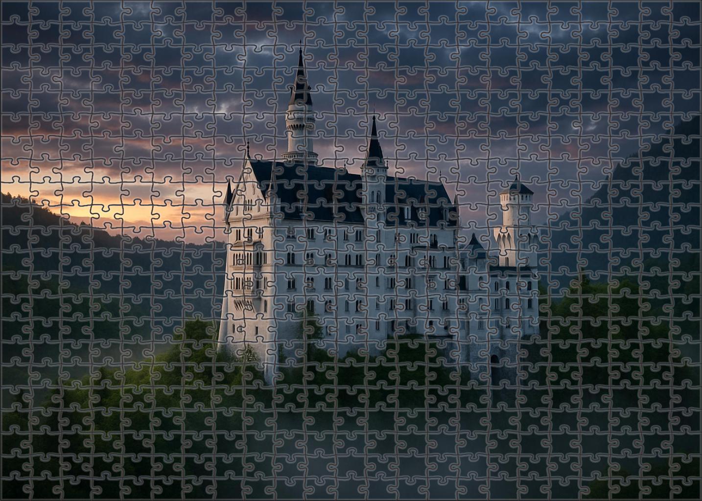 Neuschwanstein Castle Bavaria Germany Known By 6750 Worldwide As The Fairy Tale Palace Unique Puzzle Design