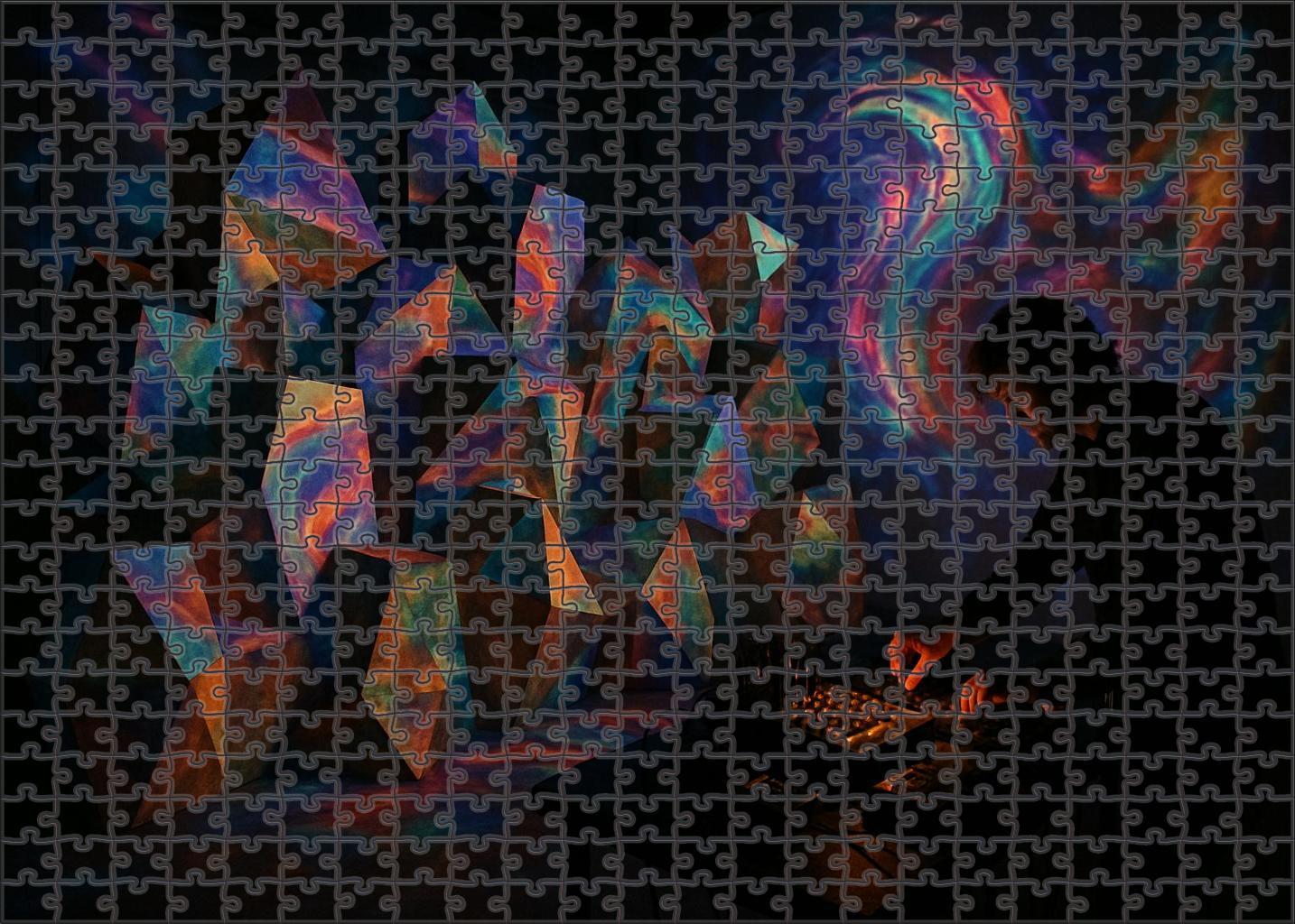 Experimental Sound Collage Avant-garde Music And Visual Fusion Puzzle Challenge