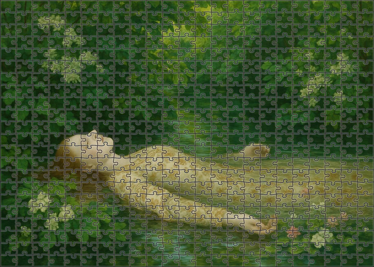 Ophelia By The Brook Premium Puzzle Pieces