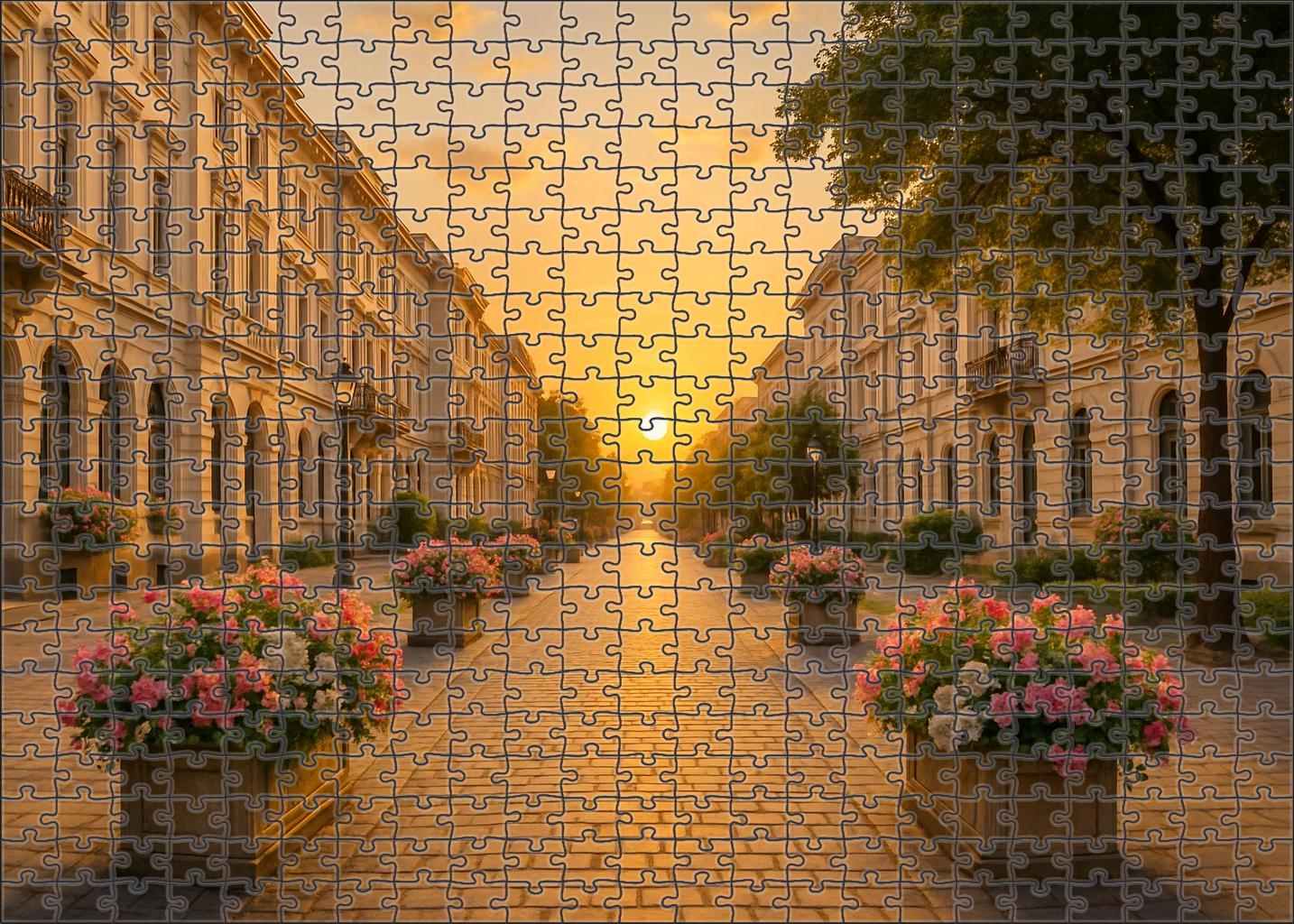 Golden Hour Promenade Puzzle Collection