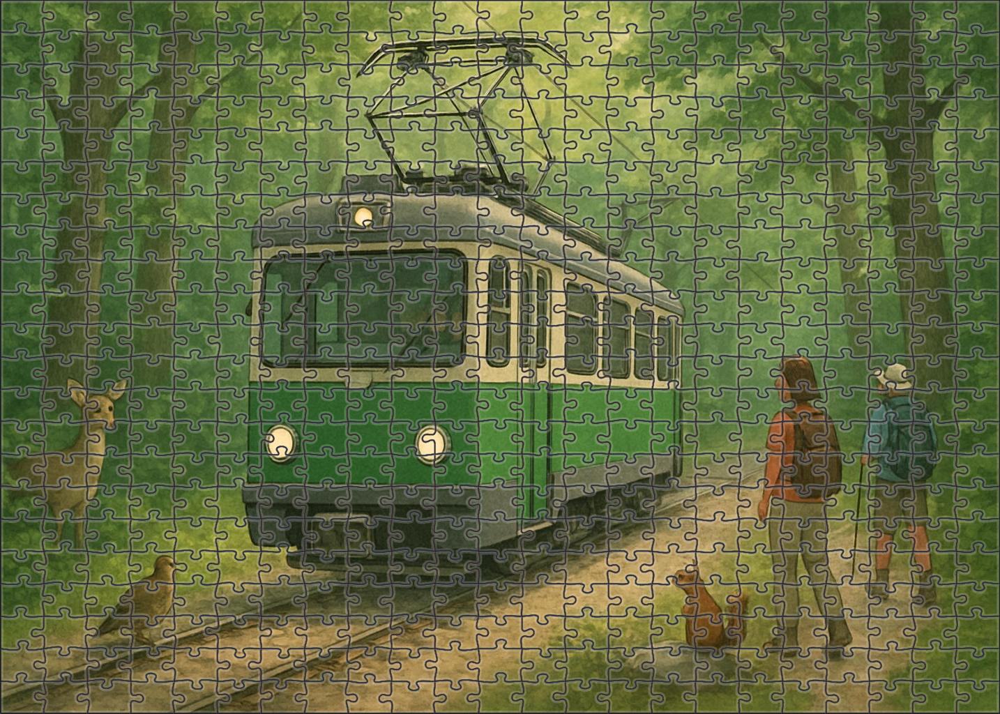 Battery-electric Off-road Tram Challenging Puzzles