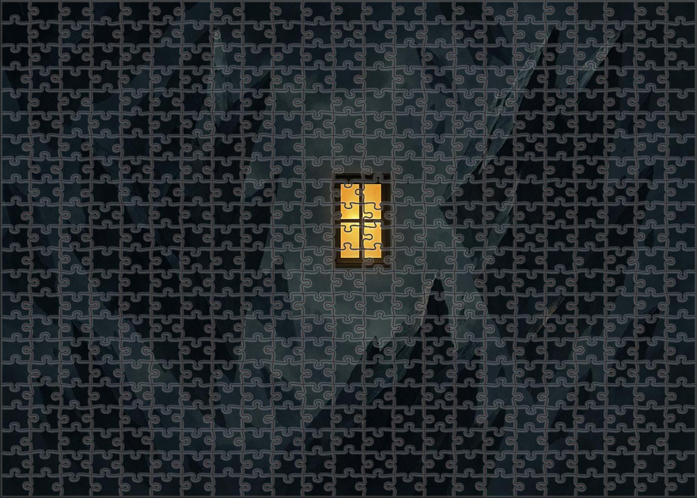 The Last Window A Floating Portal Amongst Shattered Mountains Custom Jigsaw Puzzle