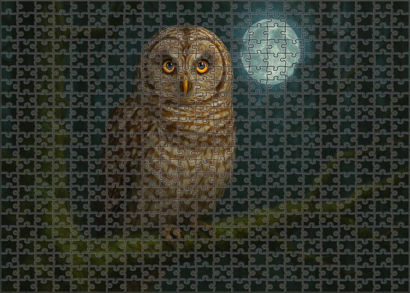 Barred Owl Silent Forest Sentinel Family Puzzles