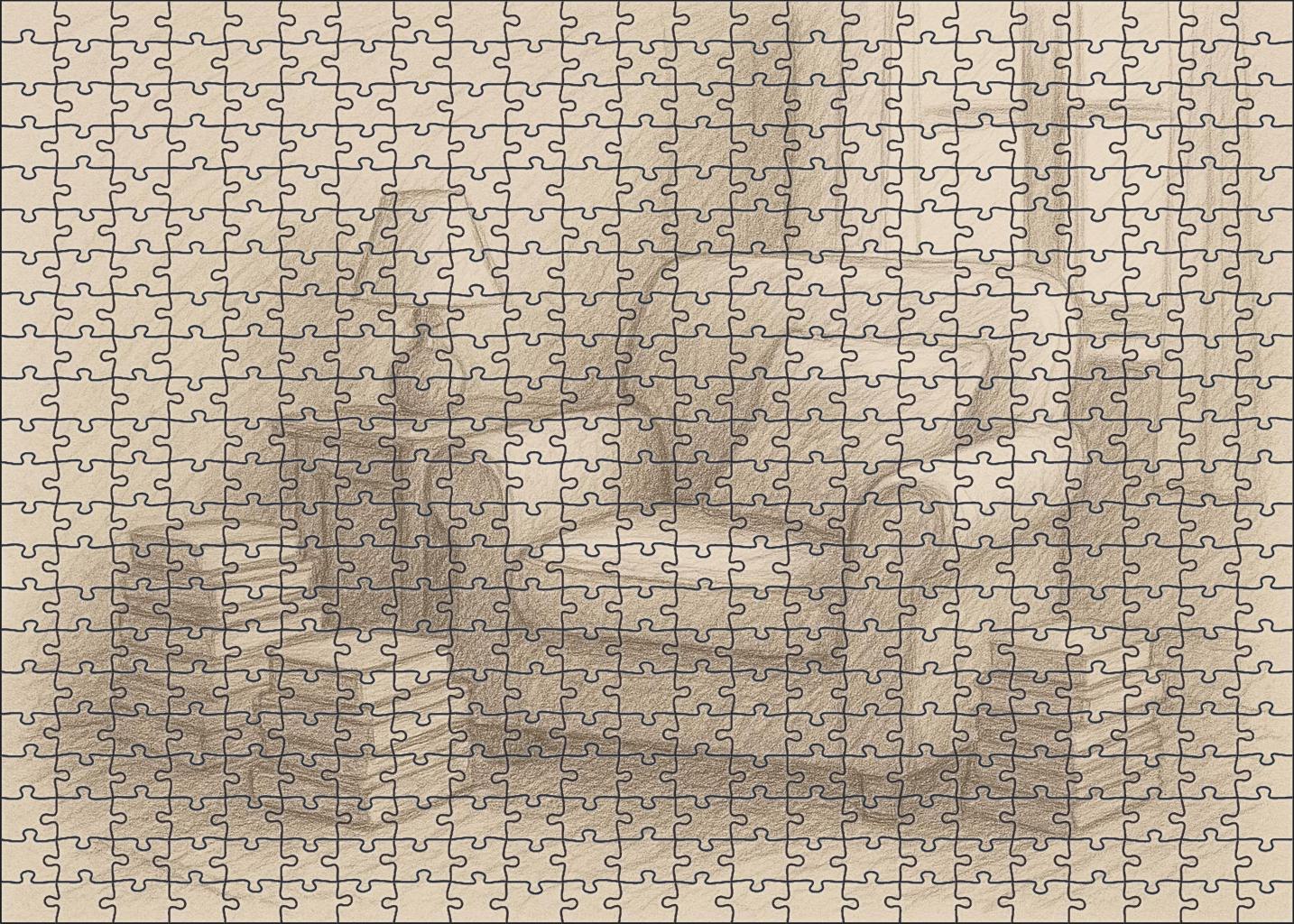 Cozy Interior Sketch Warm Pencil Rendering Of A Reading Nook Challenging Puzzles