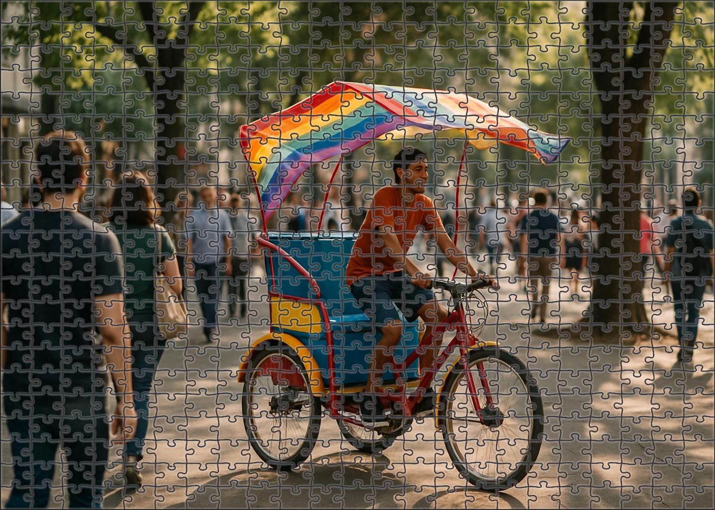 Autonomous Electric Pedicab 1000 Piece Puzzle