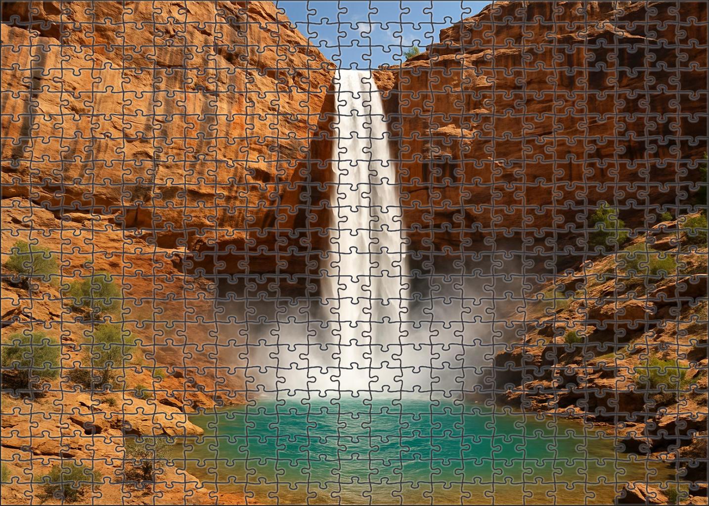 Ivory Fan Plunge Large Format Puzzle