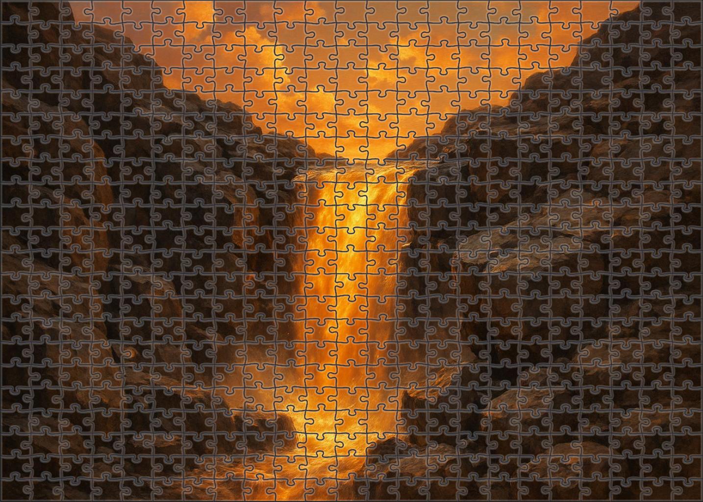 Amber Cascade Twilight Challenging Puzzles