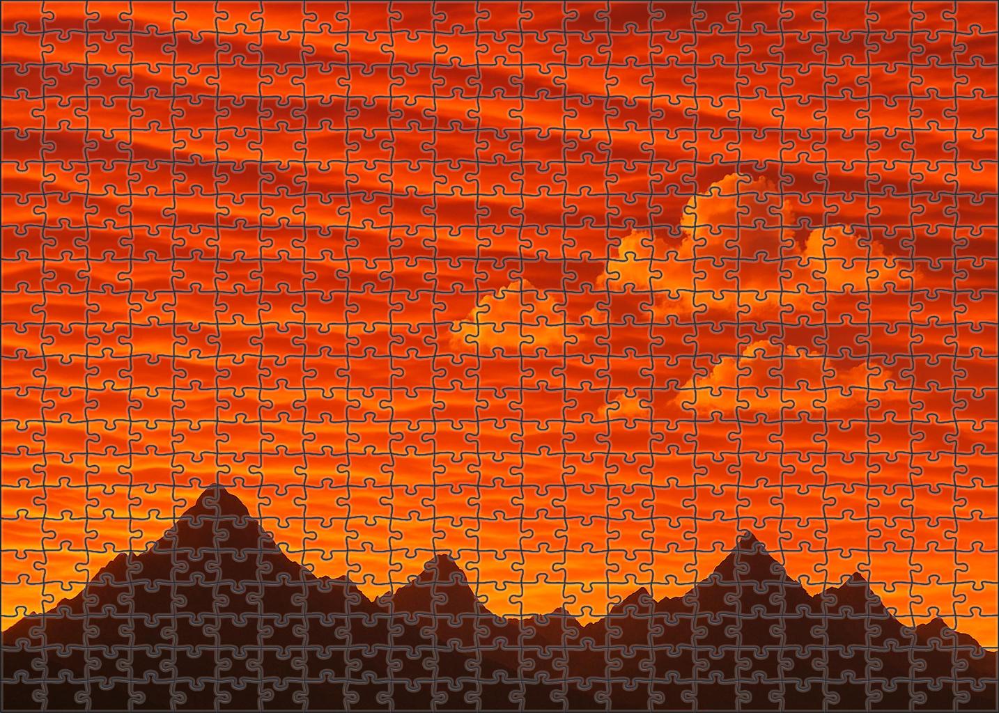 Tangerine Wave Horizon Challenging Puzzles