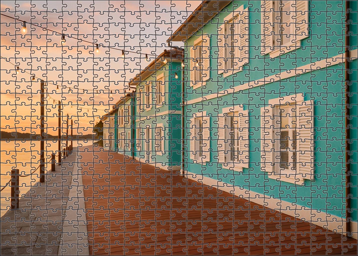 Turquoise Harbor Walk Mini Puzzle
