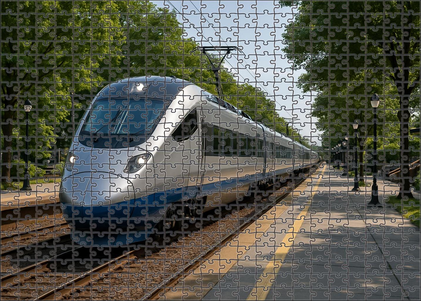 Silver Comet Electric Multiple Unit 20 Piece Puzzle