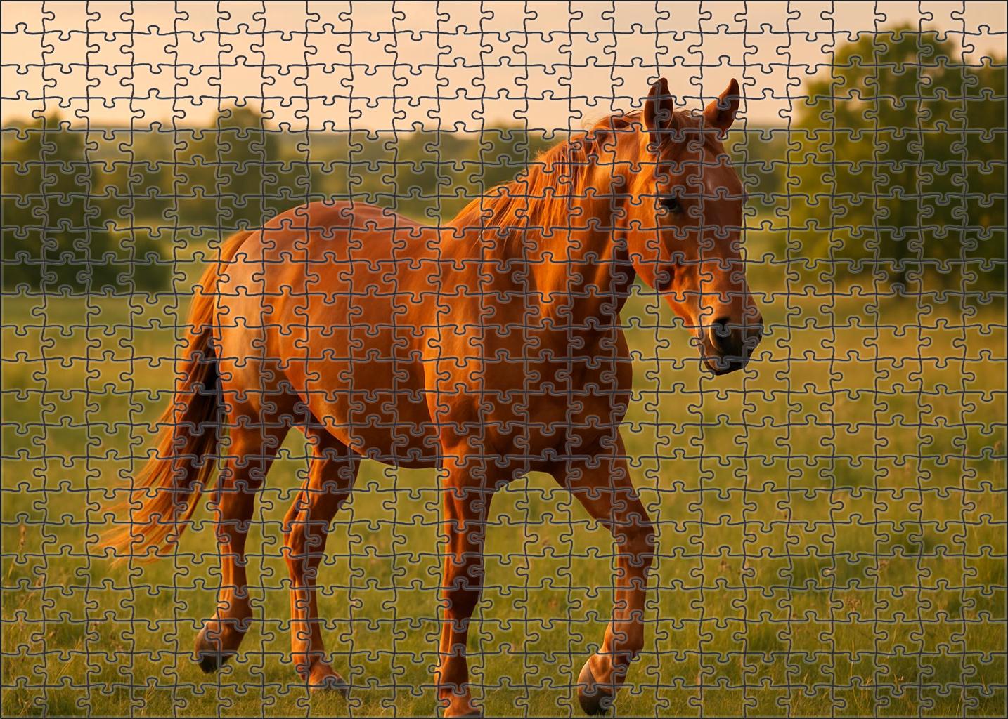 Cinnamon Breeze Warm Sorrel Quarter Horse Mare With Steady Gait 500 Piece Puzzle