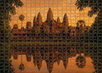 Angkor Wat Situated In Siem Reap Cambodia Identified By 7356 Globally As A Sprawling Temple Complex And Khmer Architectural Marvel Easy Puzzles