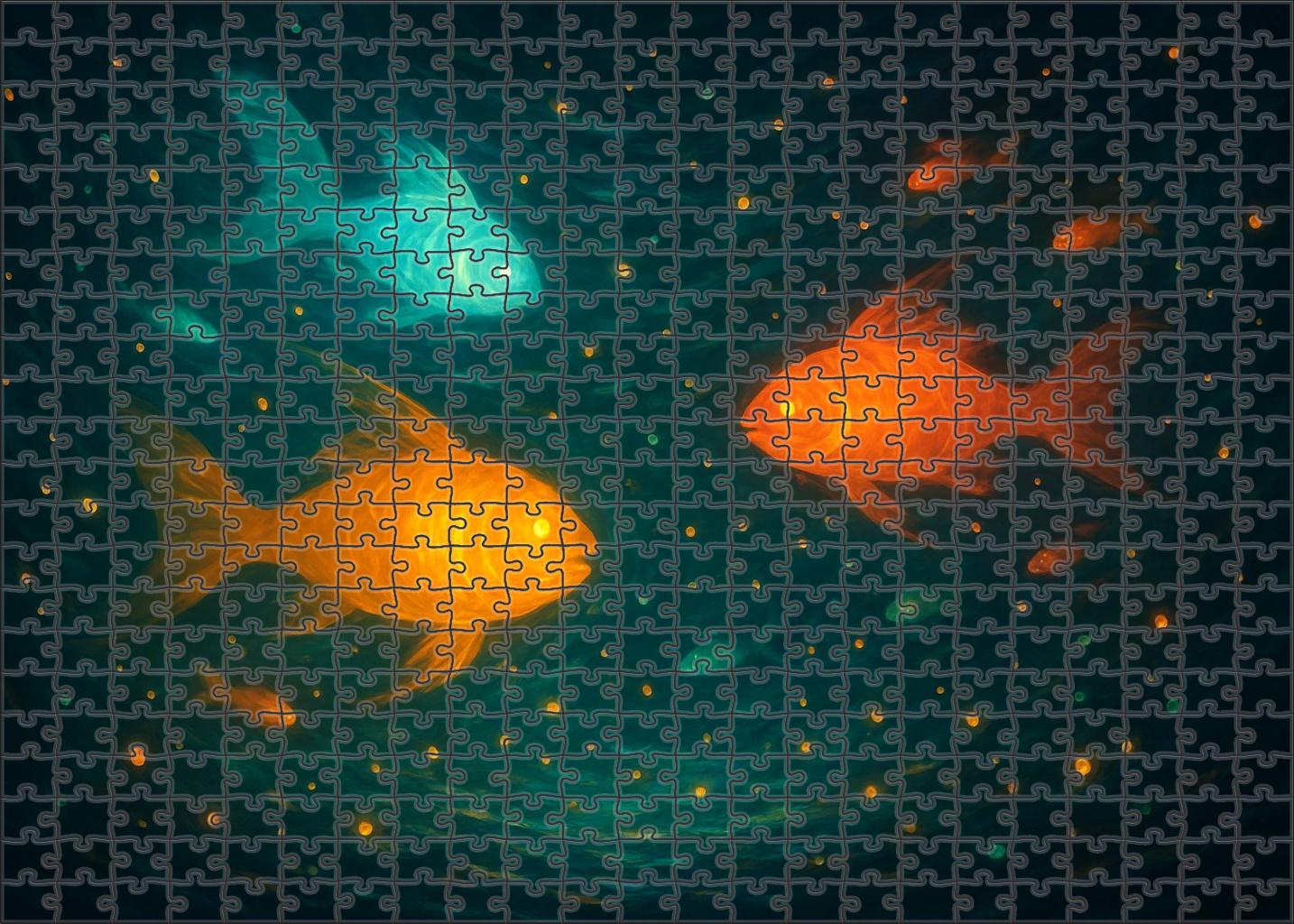 Lantern Fish Symphony 300 Piece Puzzle