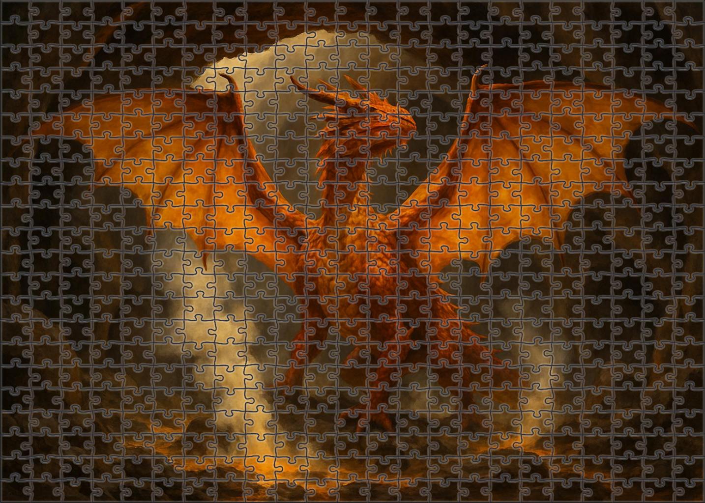 Sulfurwing Drake 1000 Piece Puzzle