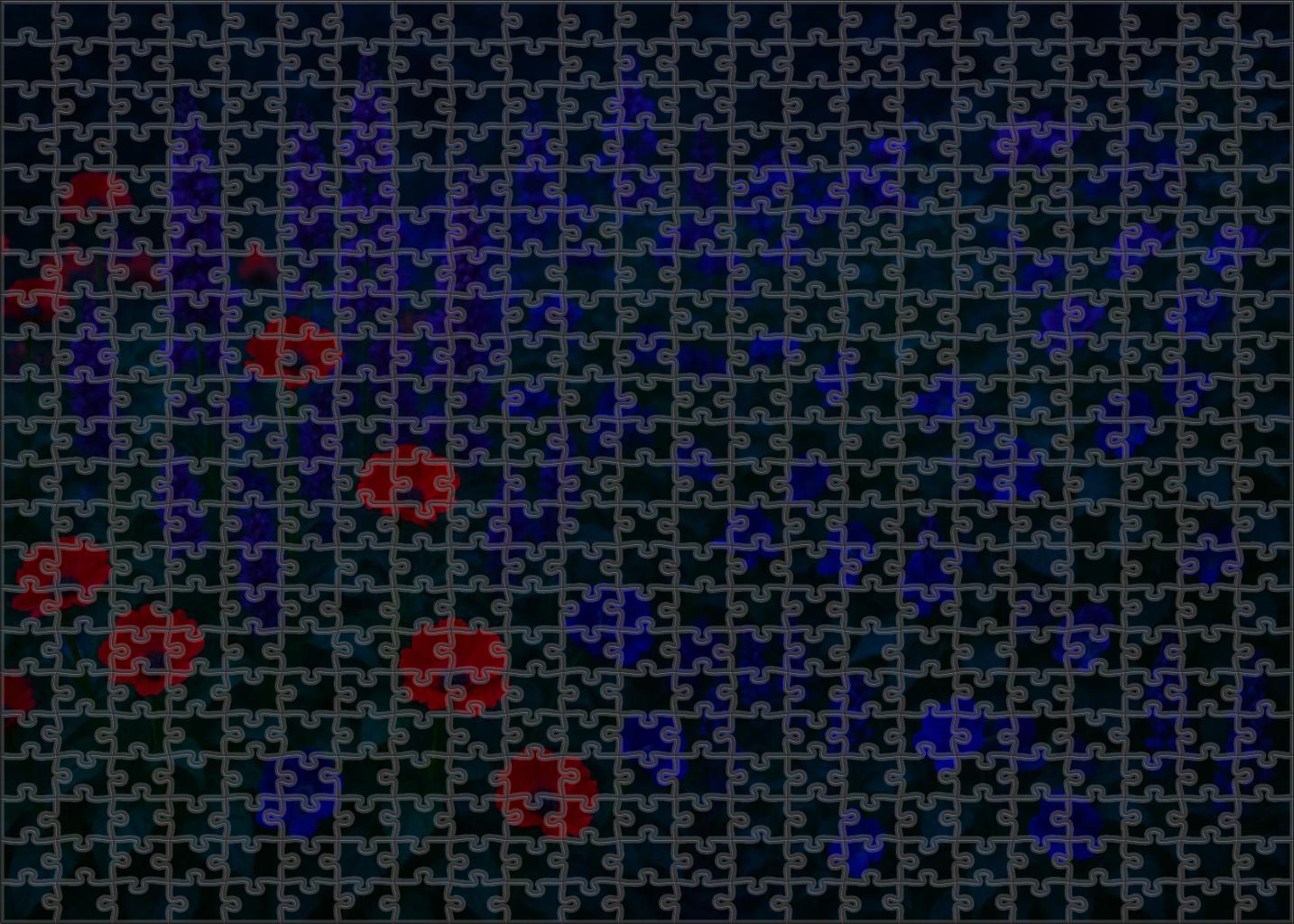 Crimson Twilight Border Puzzle For Adults