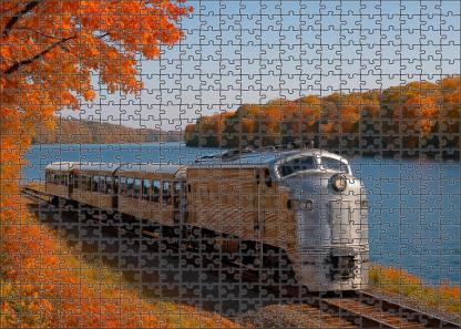 Lakeshore Panorama Coach Premium Puzzle Pieces