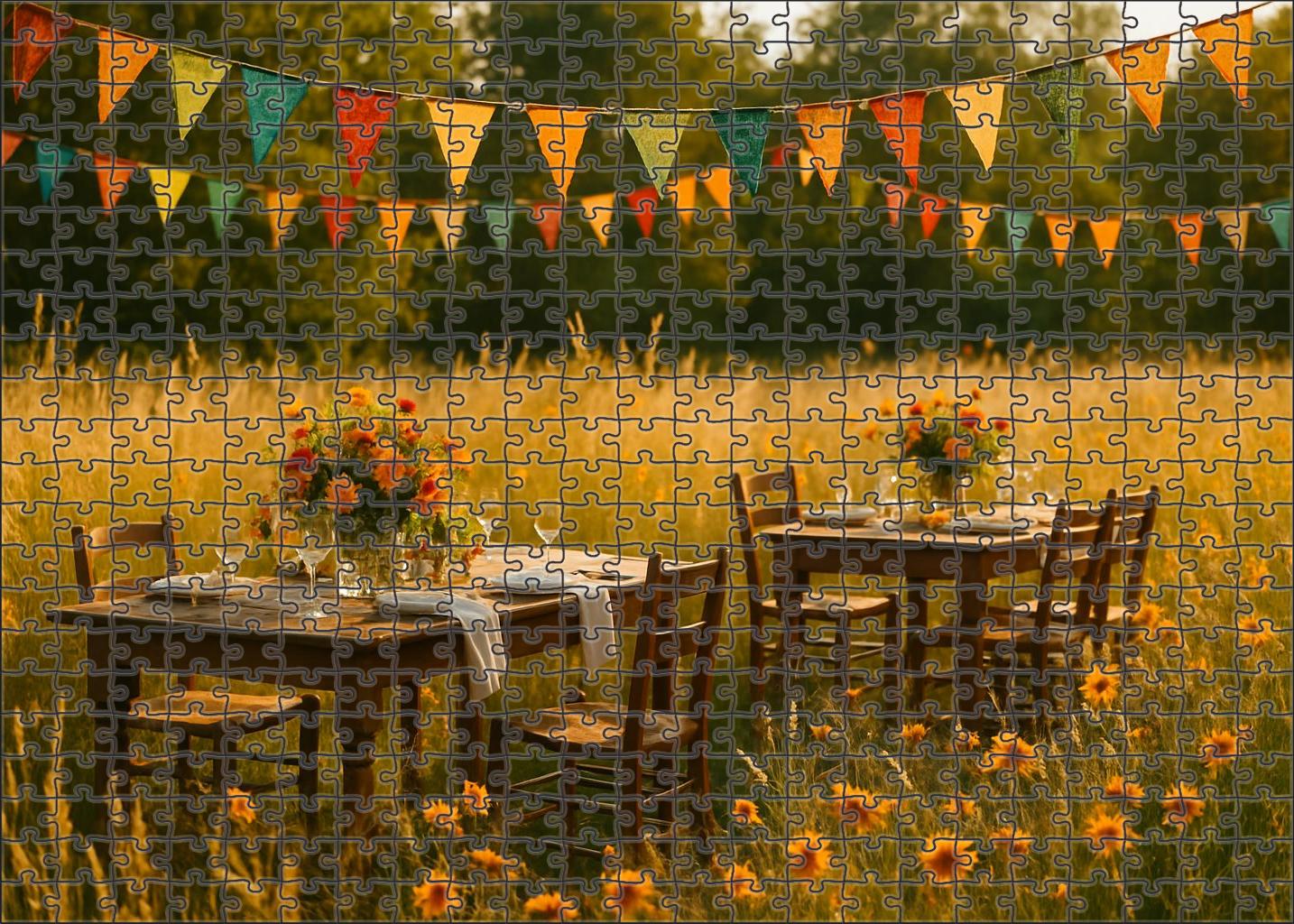 Golden Meadow Festival Puzzle For Adults