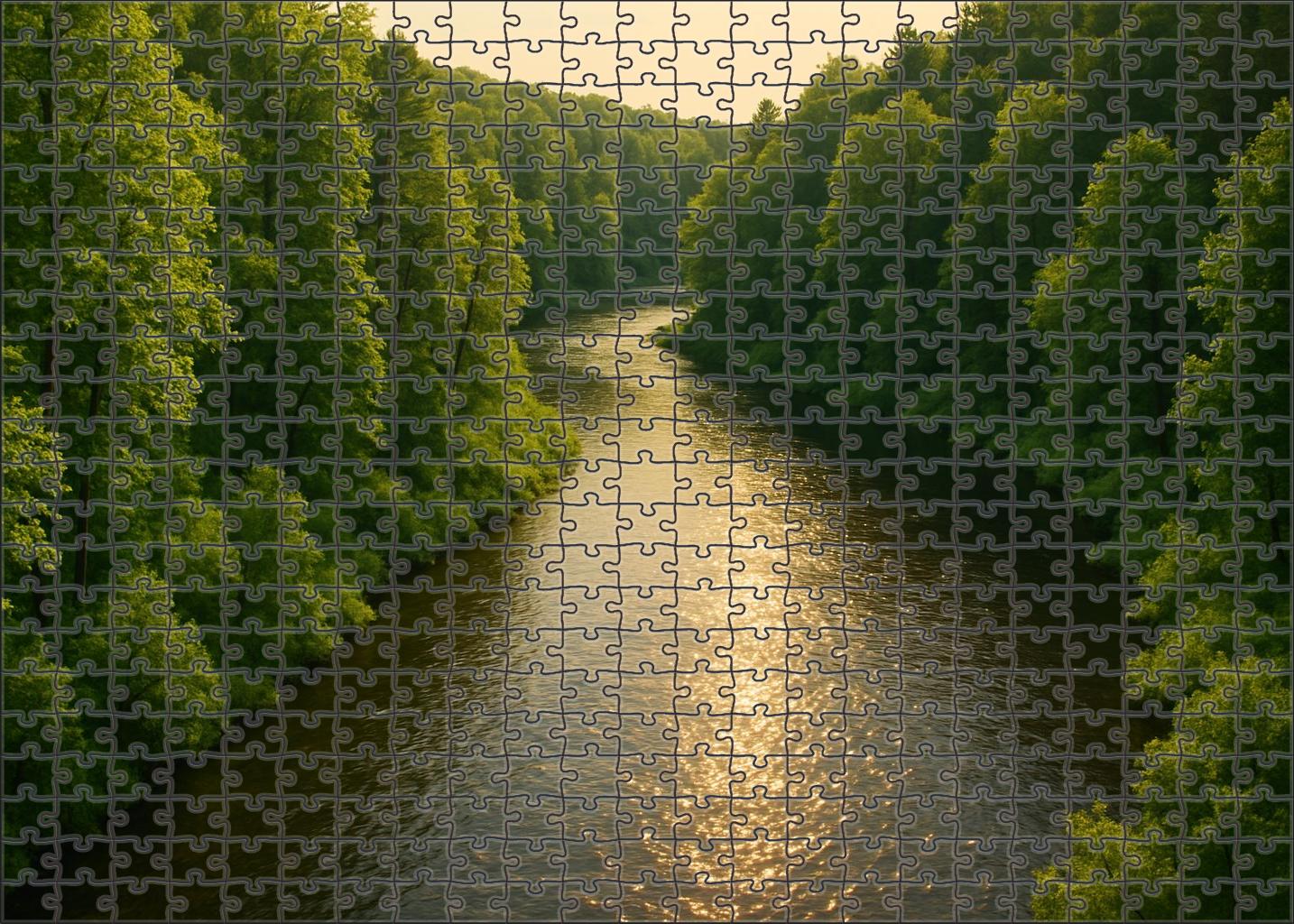 Verdant River Bend Easy Puzzles