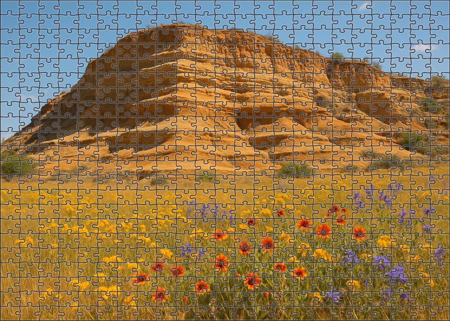 Golden Meadow Bluff 200 Piece Puzzle