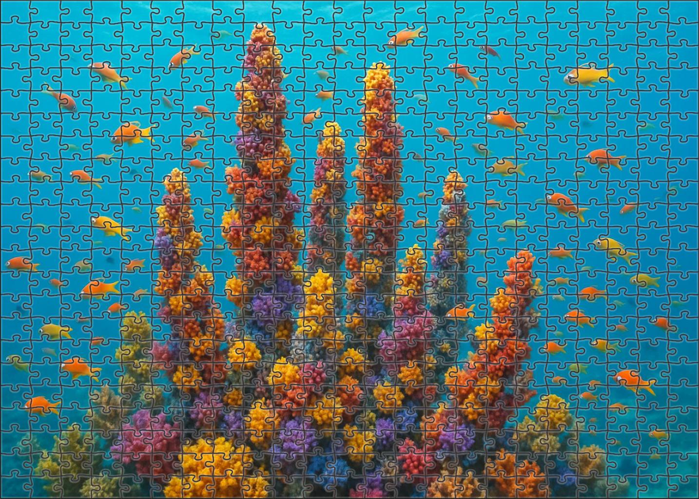 Coral Spire Gardens 1000 Piece Puzzle