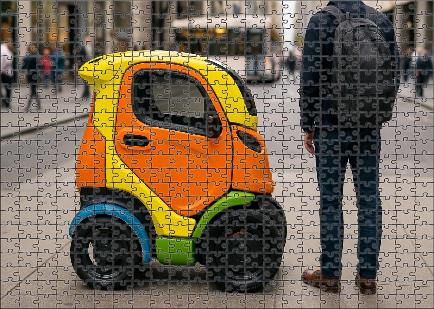 Foldable Electric Personal Pod Easy Puzzles