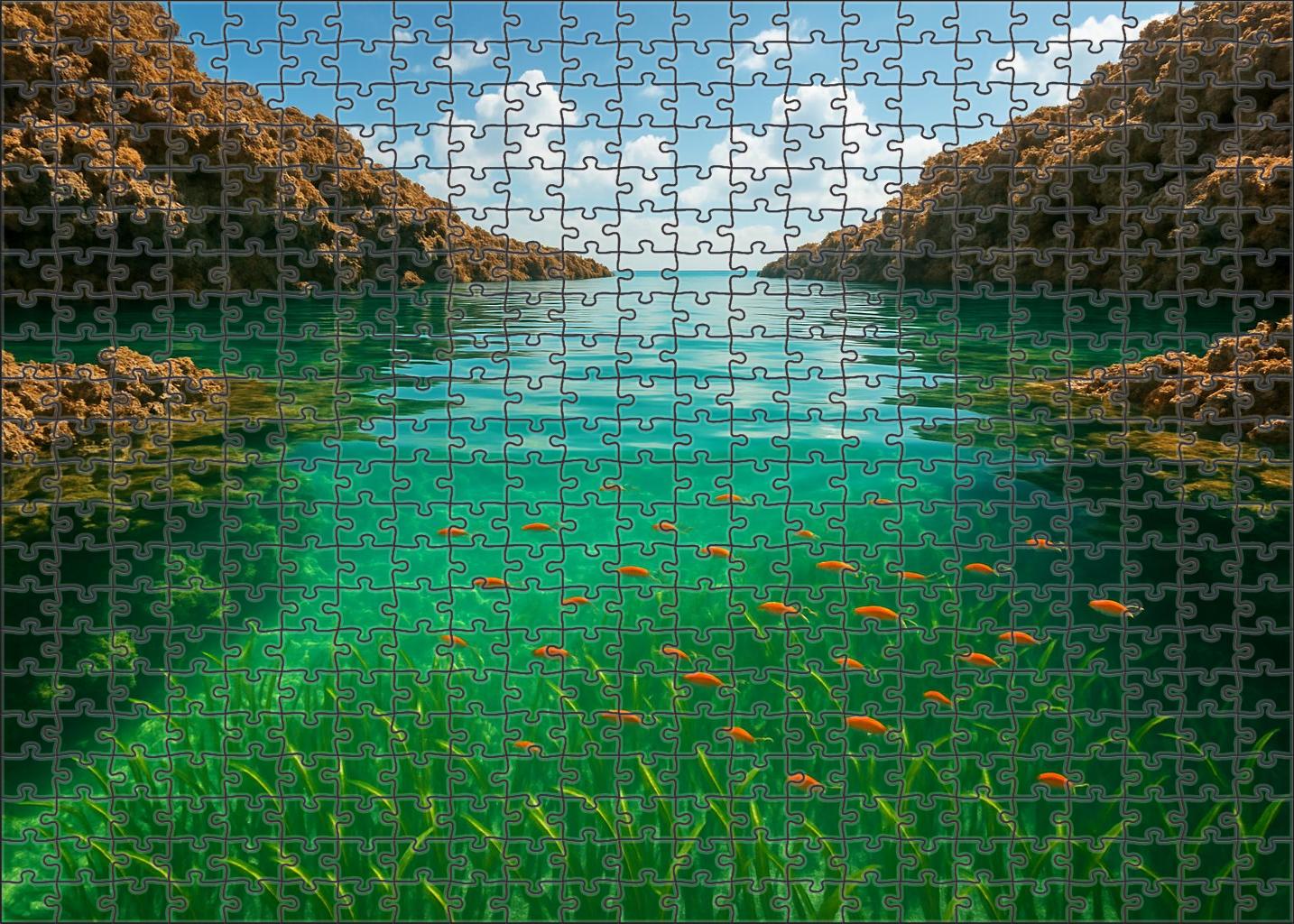 Emerald Lagoon Refuge 1000 Piece Puzzle