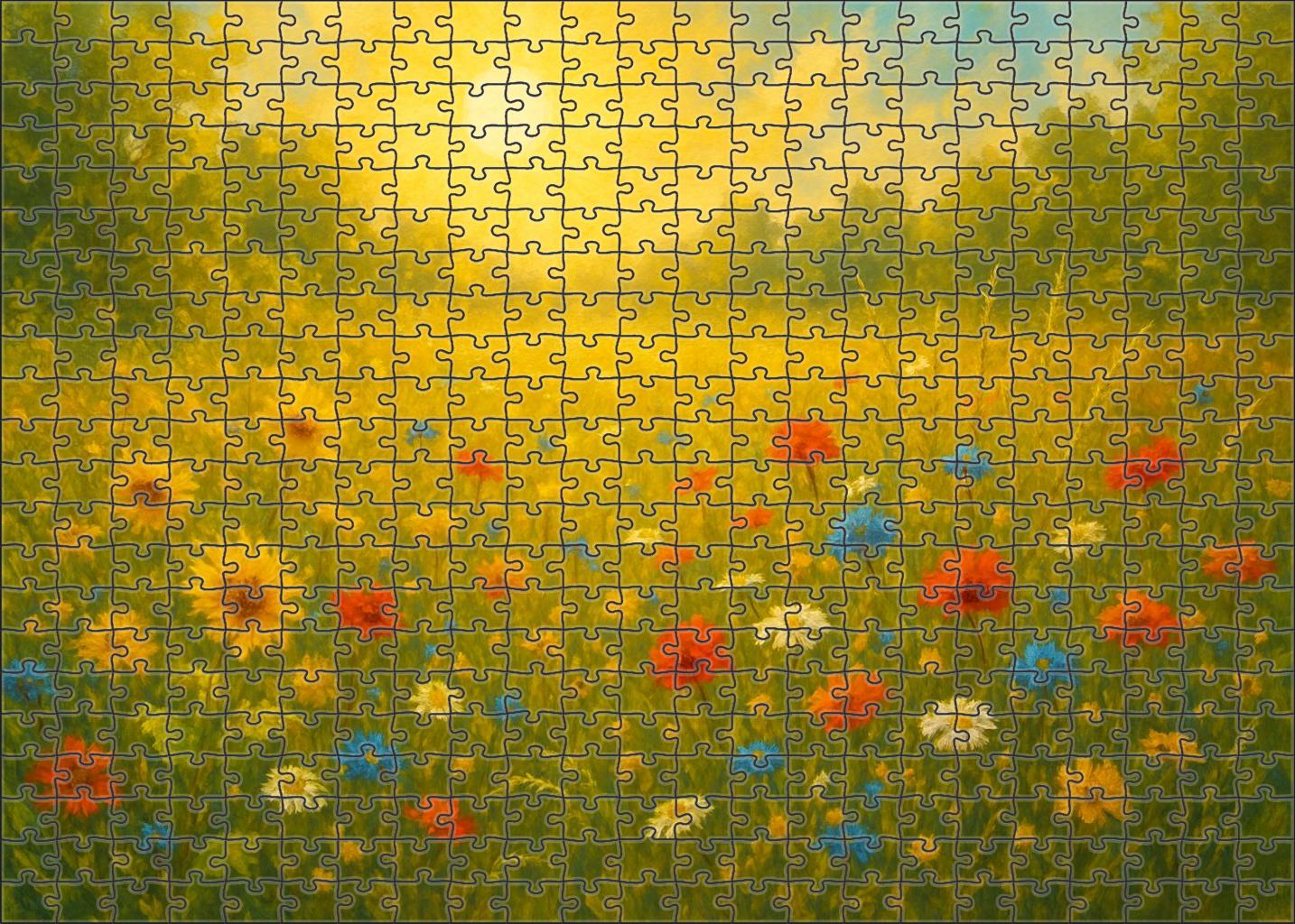 Golden Sunburst Clearing 300 Piece Puzzle