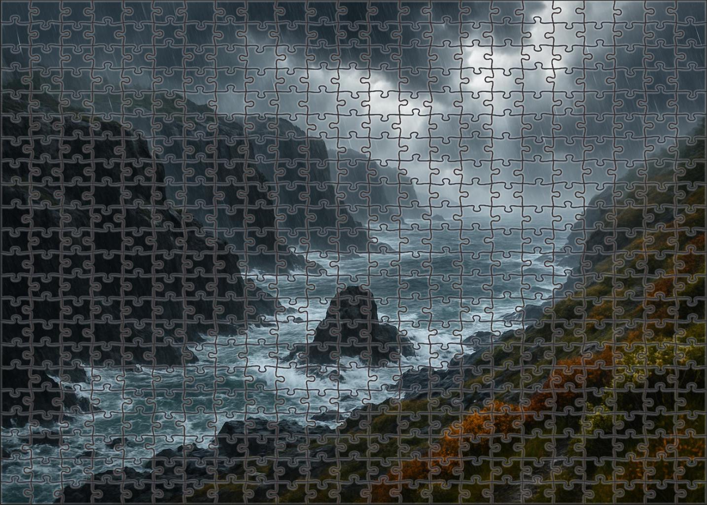 Storm-washed Coastal Headland 100 Piece Puzzle