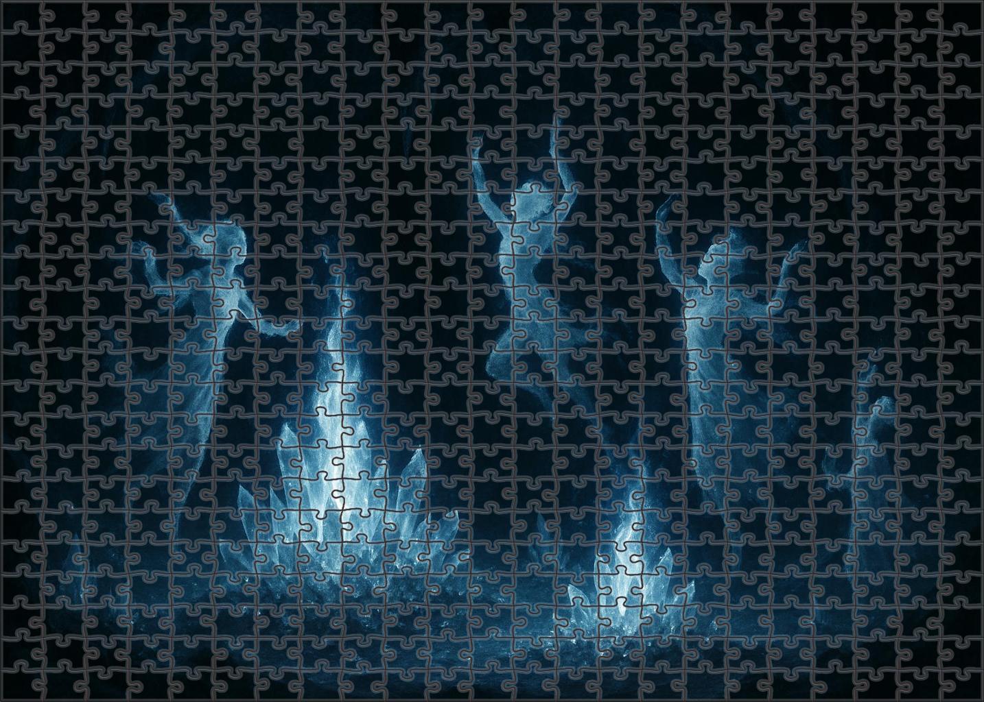 The Cavern Of Frozen Flames 300 Piece Puzzle